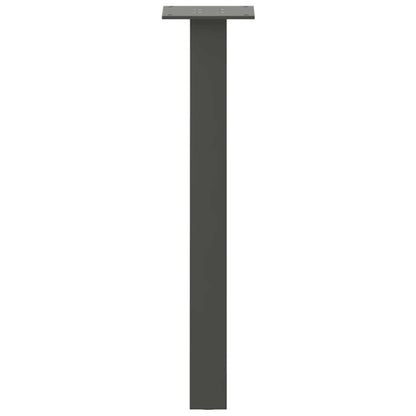 Gambe per Tavolino 4 pz Antracite 42 cm in Acciaio - homemem39