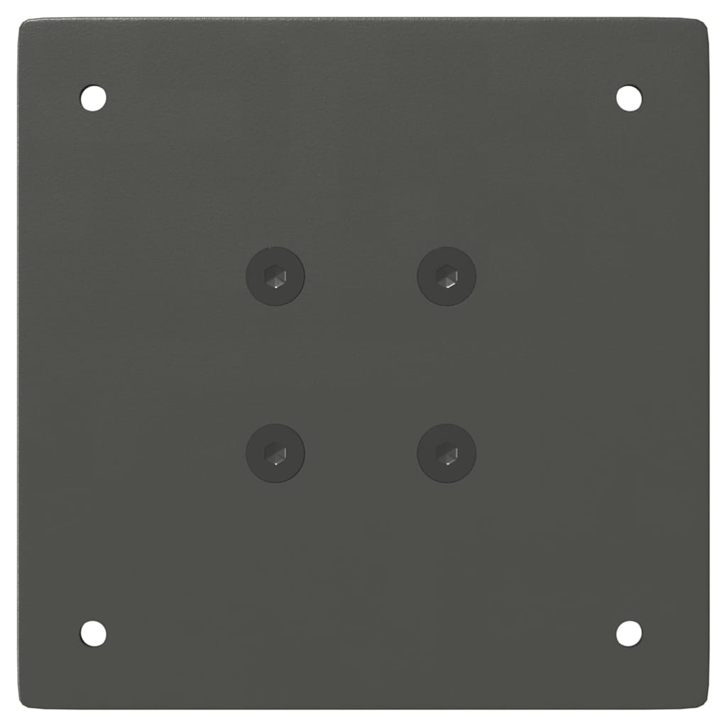 Gambe per Tavolino 4 pz Antracite 42 cm in Acciaio - homemem39
