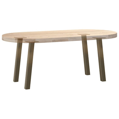 Gambe per tavolino da caffè 4 pz naturale 42 cm Acciaio