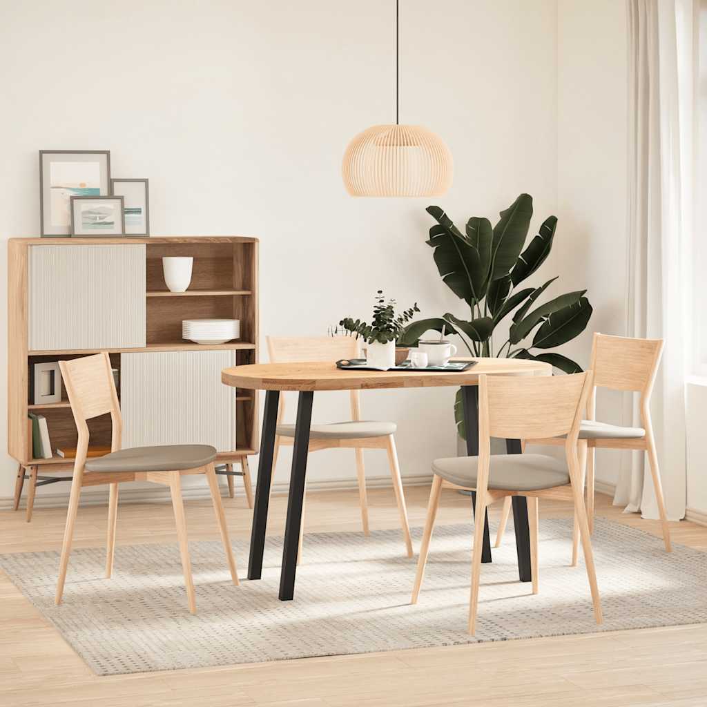 Gambe per Tavolino 4 pz Nero 72 cm in Acciaio - homemem39