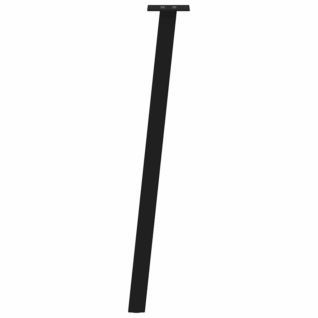 Gambe per Tavolino 4 pz Nero 72 cm in Acciaio - homemem39