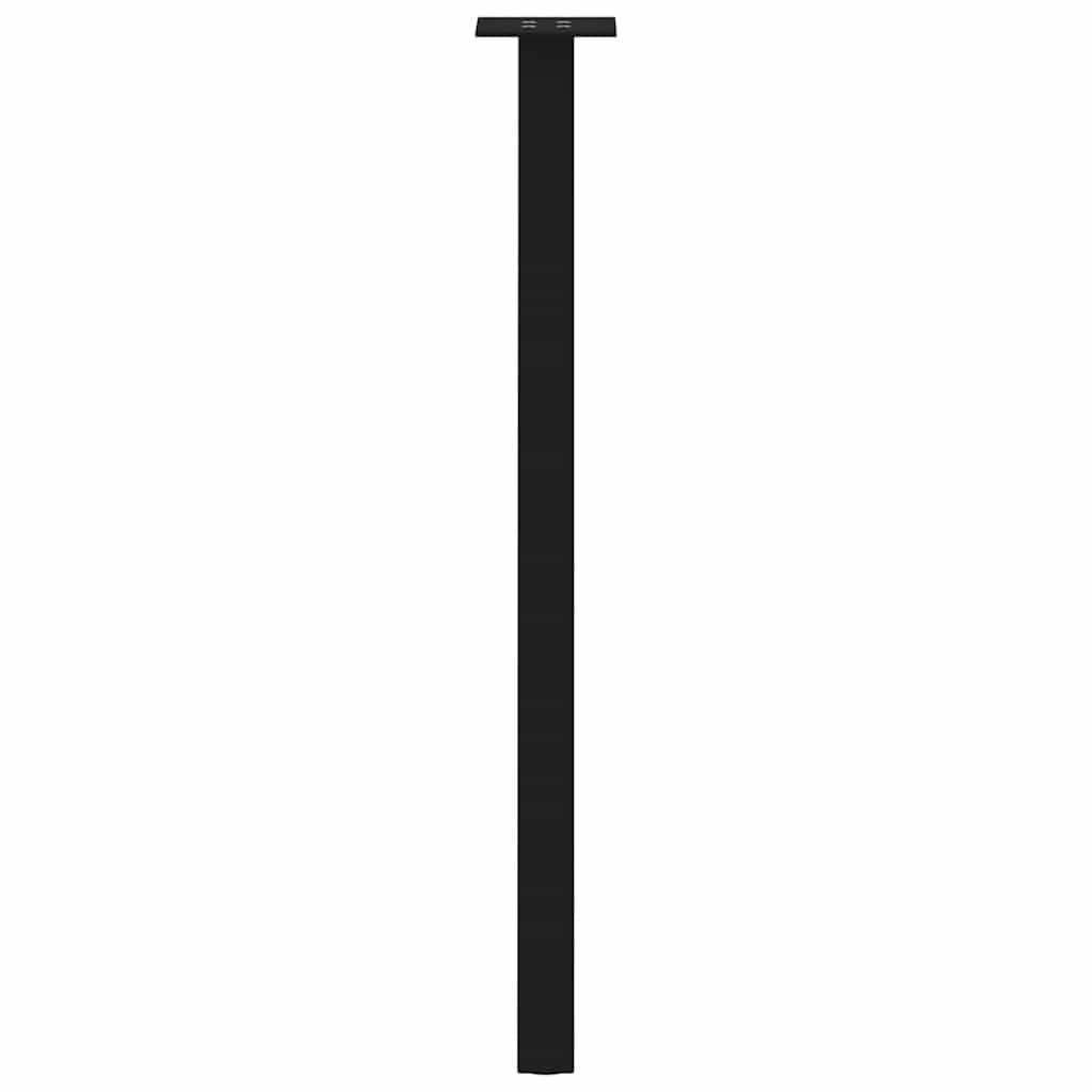 Gambe per Tavolino 4 pz Nero 72 cm in Acciaio - homemem39