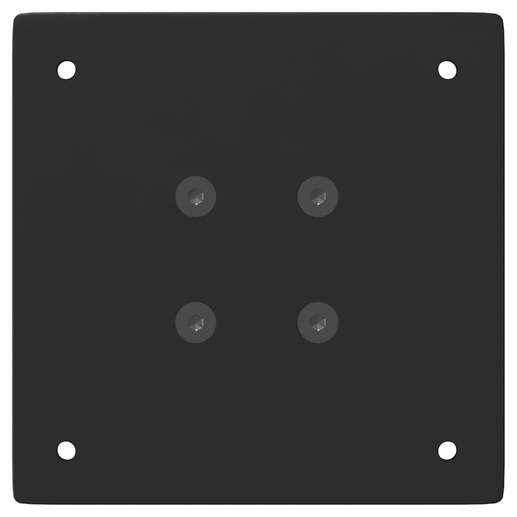 Gambe per Tavolino 4 pz Nero 72 cm in Acciaio - homemem39