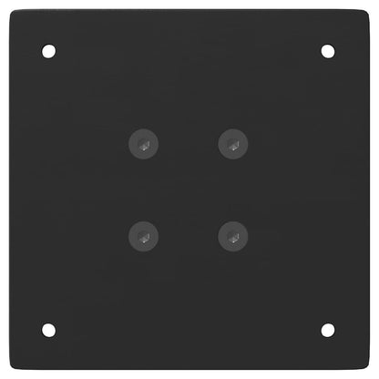 Gambe per Tavolino 4 pz Nero 72 cm in Acciaio - homemem39