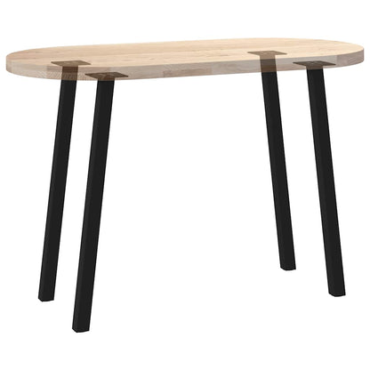 Gambe per Tavolino 4 pz Nero 72 cm in Acciaio - homemem39