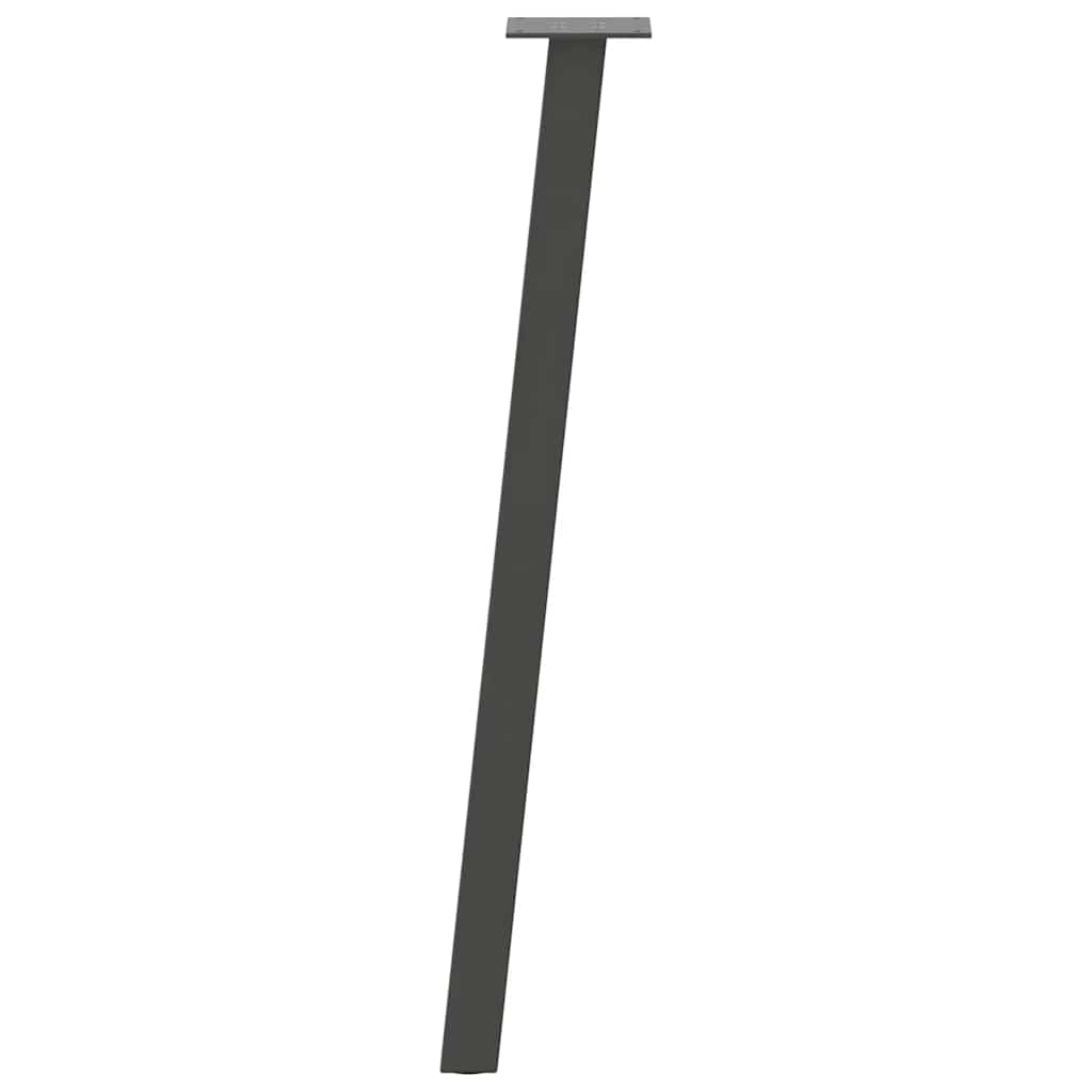 Gambe per tavolo consolle 4 pz Antracite 72 cm Acciaio