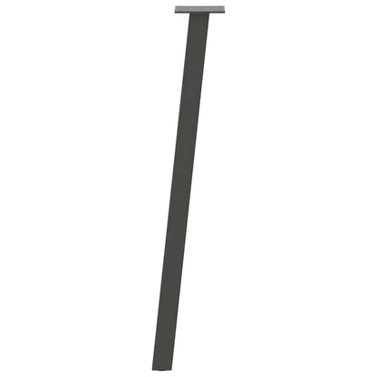 Gambe per tavolo consolle 4 pz Antracite 72 cm Acciaio