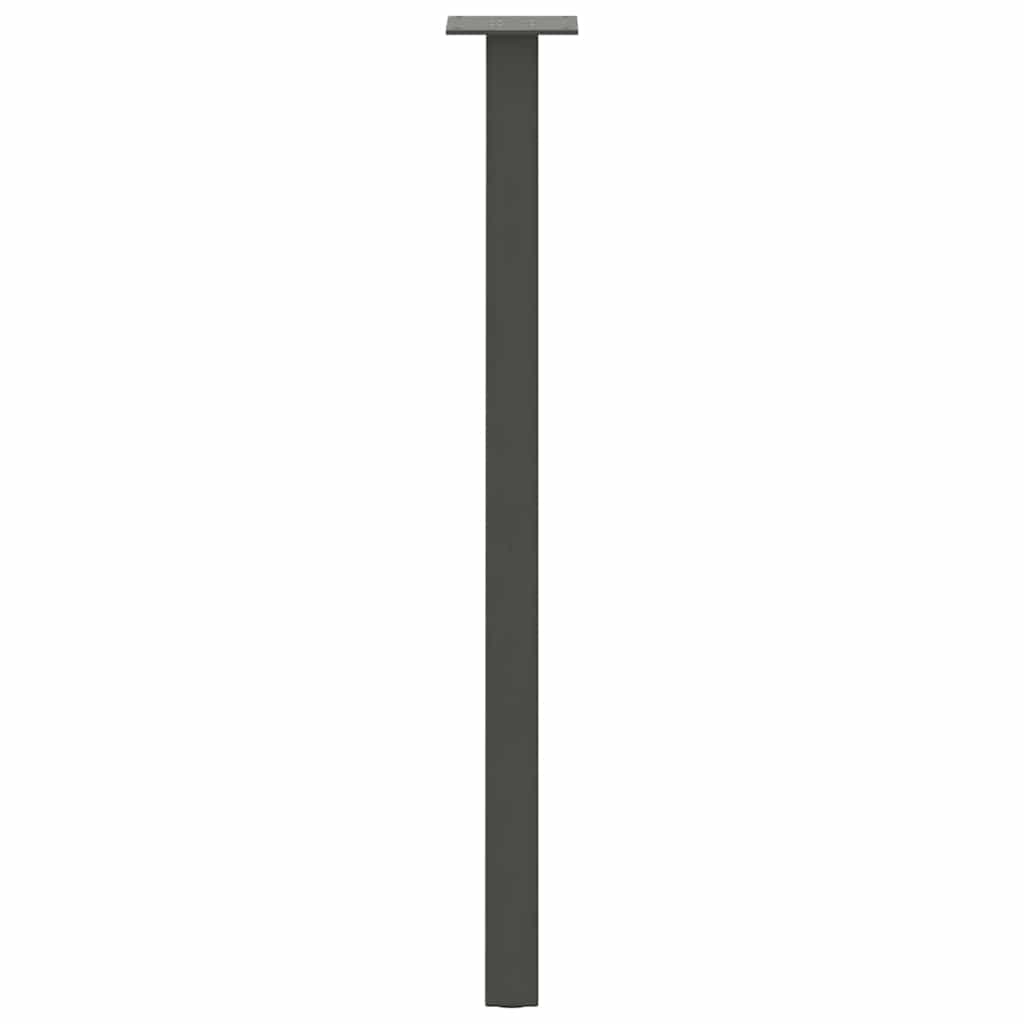 Gambe per tavolo consolle 4 pz Antracite 72 cm Acciaio