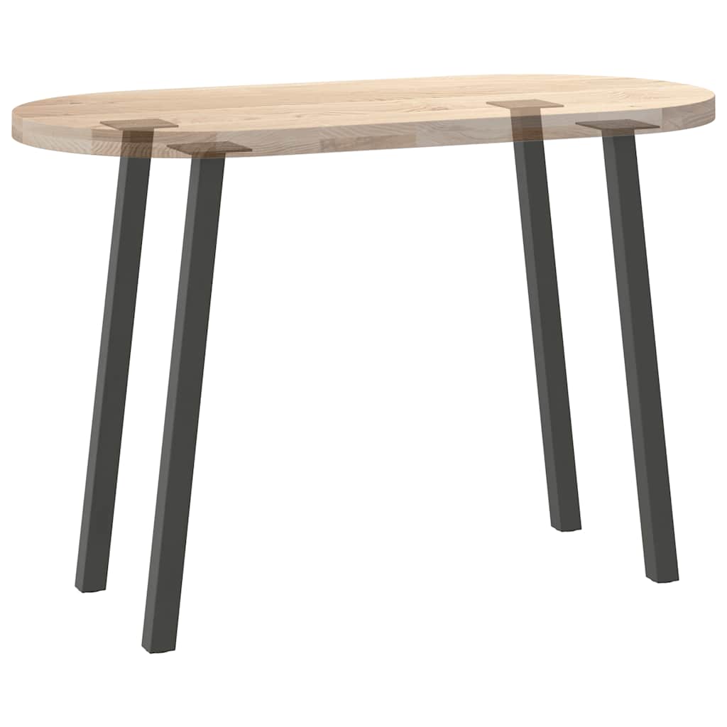 Gambe per tavolo consolle 4 pz Antracite 72 cm Acciaio