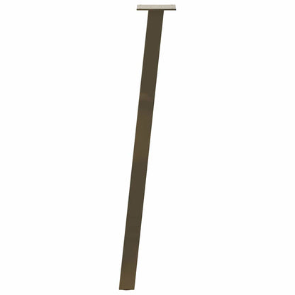 Gambe per Tavolino 4 pz Acciaio Naturale 72 cm in Acciaio - homemem39
