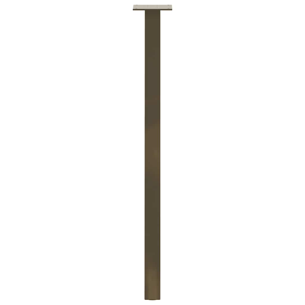Gambe per tavolo consolle 4 pz in acciaio naturale 72cm Acciaio