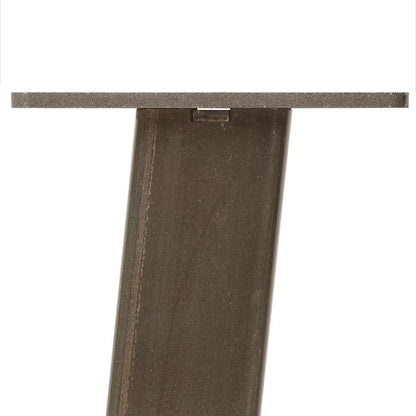 Gambe per tavolo consolle 4 pz in acciaio naturale 72cm Acciaio