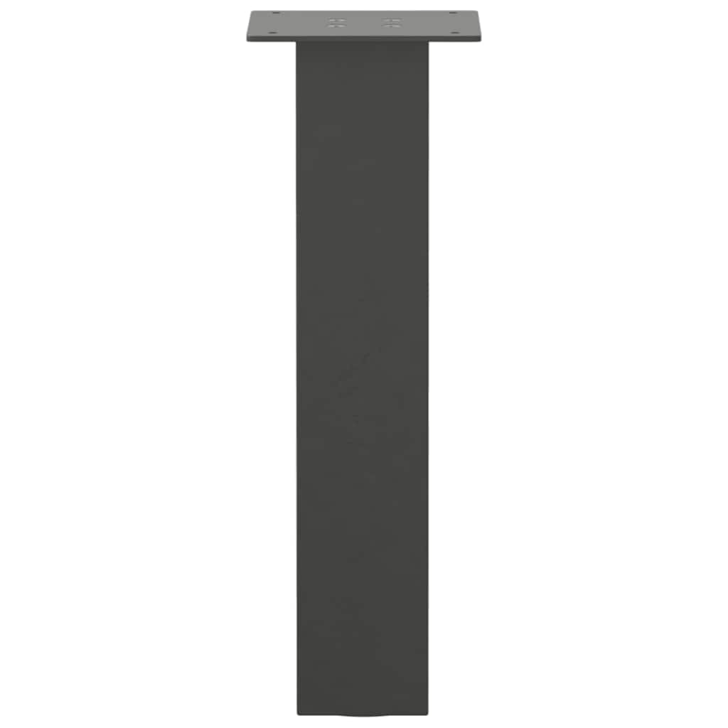 Gambe per tavolino 4 pz Antracite 30 cm Acciaio