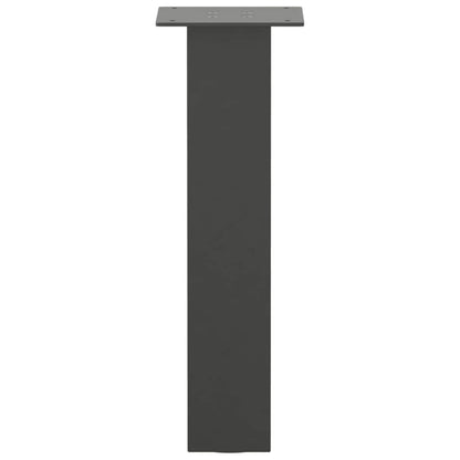 Gambe per tavolino 4 pz Antracite 30 cm Acciaio