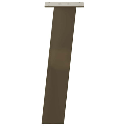 Gambe per Tavolino 4 pz Acciaio Naturale 30 cm in Acciaio - homemem39