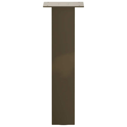 Gambe per Tavolino 4 pz Acciaio Naturale 30 cm in Acciaio - homemem39