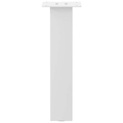 Gambe per tavolino da caffè 4 pz Bianche 42 cm Acciaio