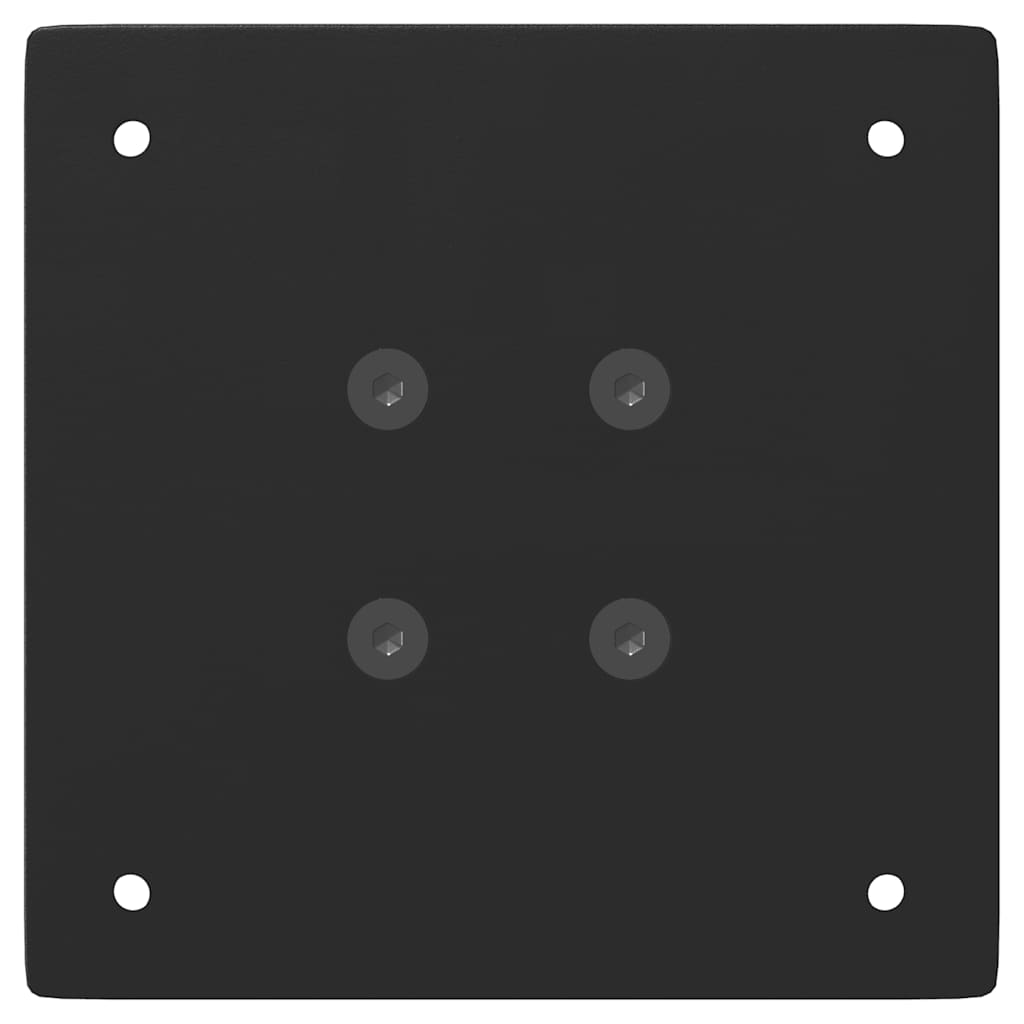 Gambe per Tavolino 4 pz Nero 72 cm in Acciaio - homemem39