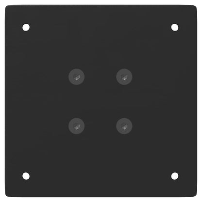 Gambe per Tavolino 4 pz Nero 72 cm in Acciaio - homemem39