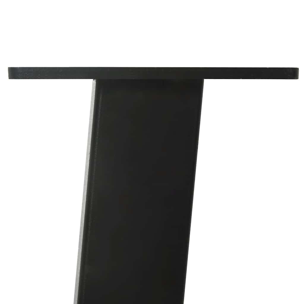 Gambe per Tavolino 4 pz Nero 72 cm in Acciaio - homemem39