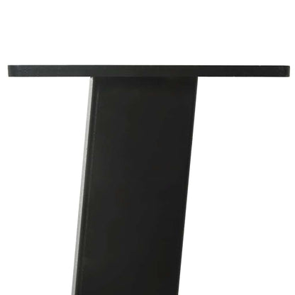 Gambe per Tavolino 4 pz Nero 72 cm in Acciaio - homemem39