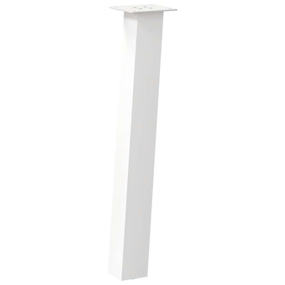 Gambe per Tavolino 4 pz Bianco 72 cm in Acciaio