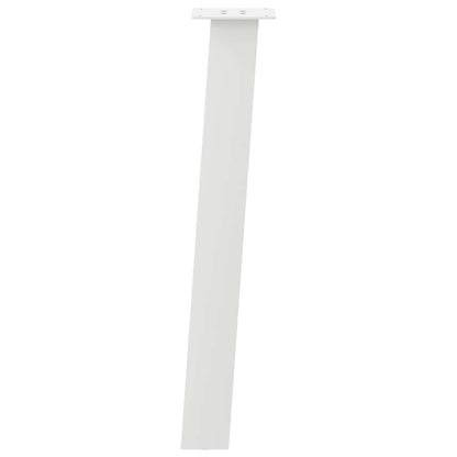 Gambe per tavolo consolle 4 pz bianche 72 cm in acciaio