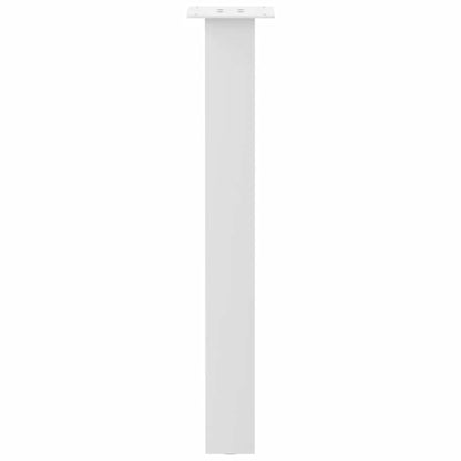 Gambe per Tavolino 4 pz Bianco 72 cm in Acciaio