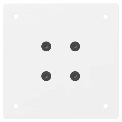 Gambe per tavolo consolle 4 pz bianche 72 cm in acciaio