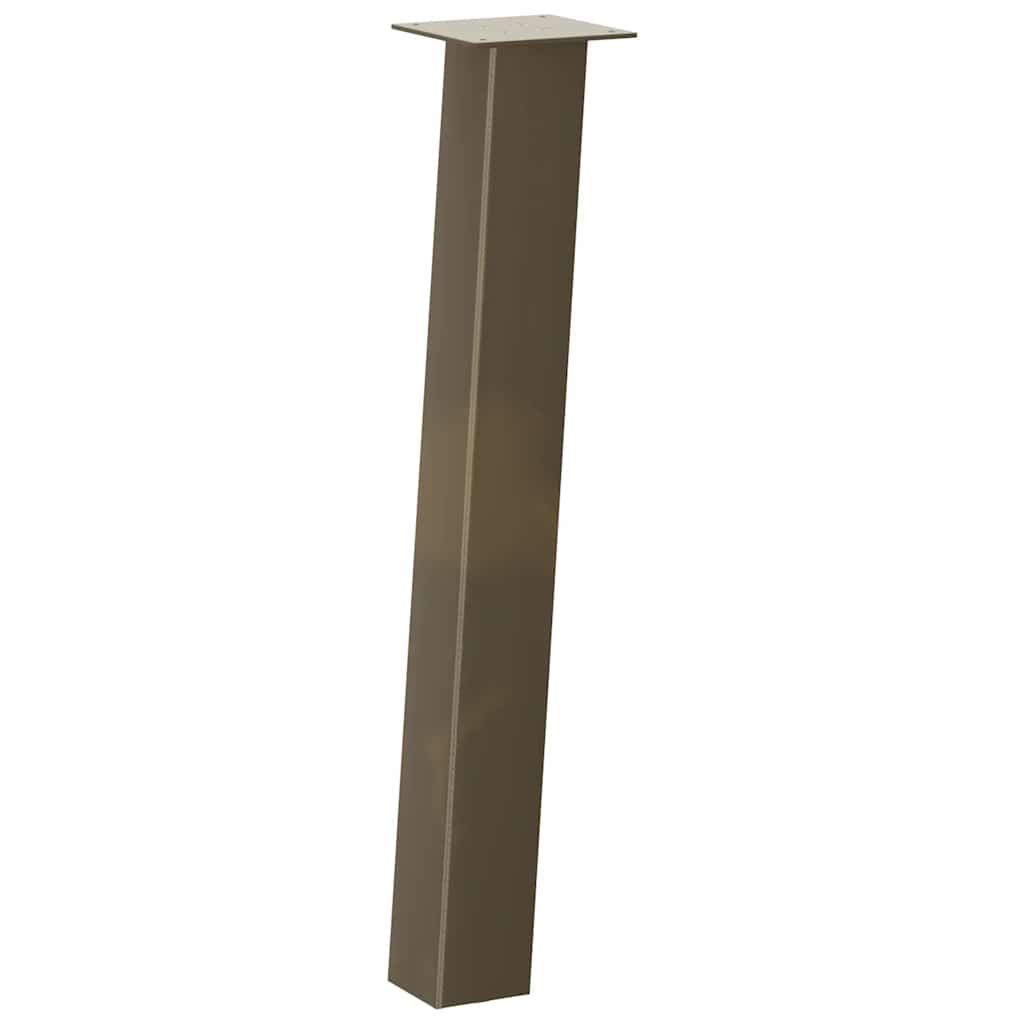 Gambe per Tavolino 4 pz Acciaio Naturale 72 cm in Acciaio - homemem39