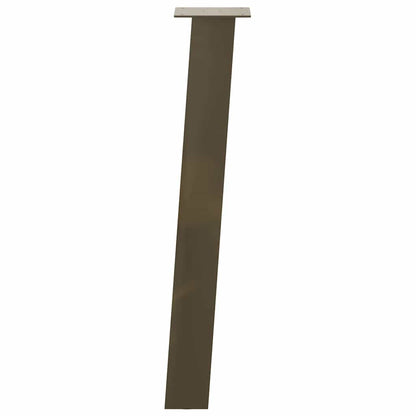 Gambe per Tavolino 4 pz Acciaio Naturale 72 cm in Acciaio - homemem39