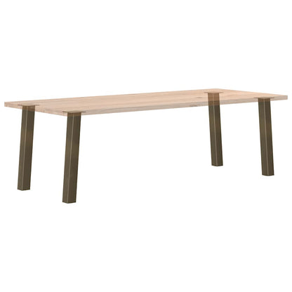 Gambe per Tavolino 4 pz Acciaio Naturale 72 cm in Acciaio - homemem39
