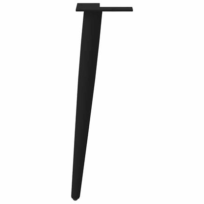 Gambe per Tavolino da Caffè Forma Conica 4 pz Nere 30-31 cm