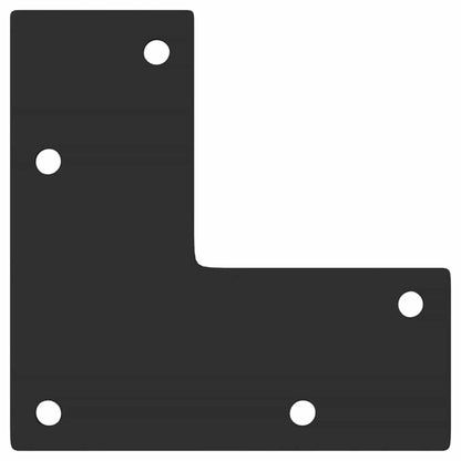 Gambe per Tavolino da Caffè Forma Conica 4 pz Nere 30-31 cm