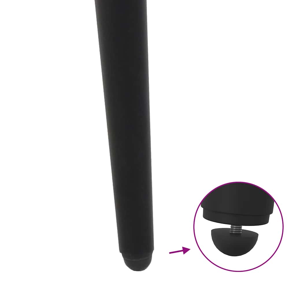 Gambe per Tavolino da Caffè Forma Conica 4 pz Nere 30-31 cm