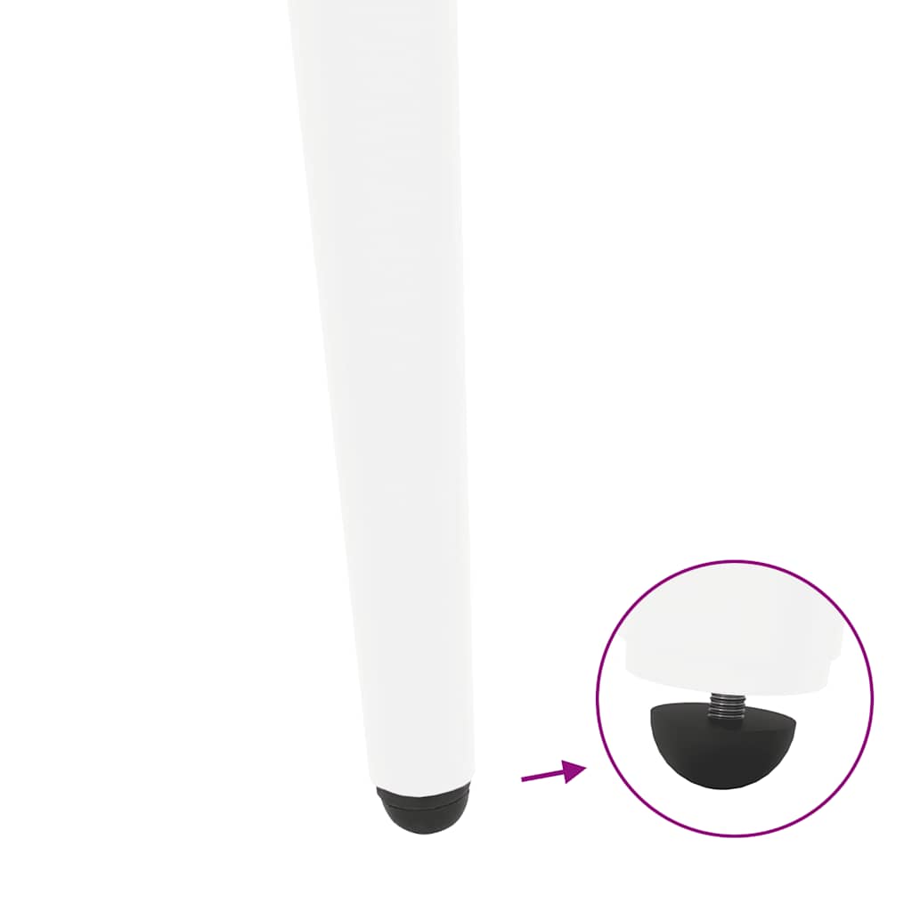 Gambe per Tavolino da Caffè Forma Conica 4 pz Bianco 30-31 cm