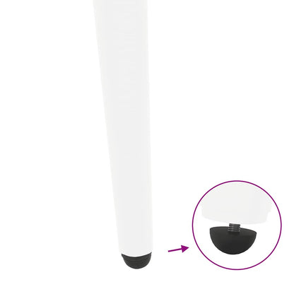 Gambe per Tavolino da Caffè Forma Conica 4 pz Bianco 30-31 cm