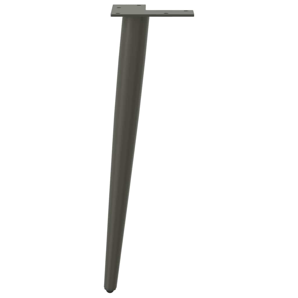 Gambe per Tavolino da Caffè Forma Conica 4 pz Antracite 30-31cm