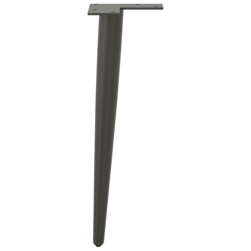 Gambe per Tavolino da Caffè Forma Conica 4 pz Antracite 30-31cm