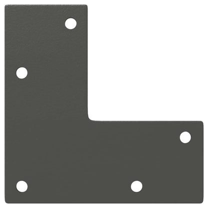 Gambe per Tavolino da Caffè Forma Conica 4 pz Antracite 30-31cm