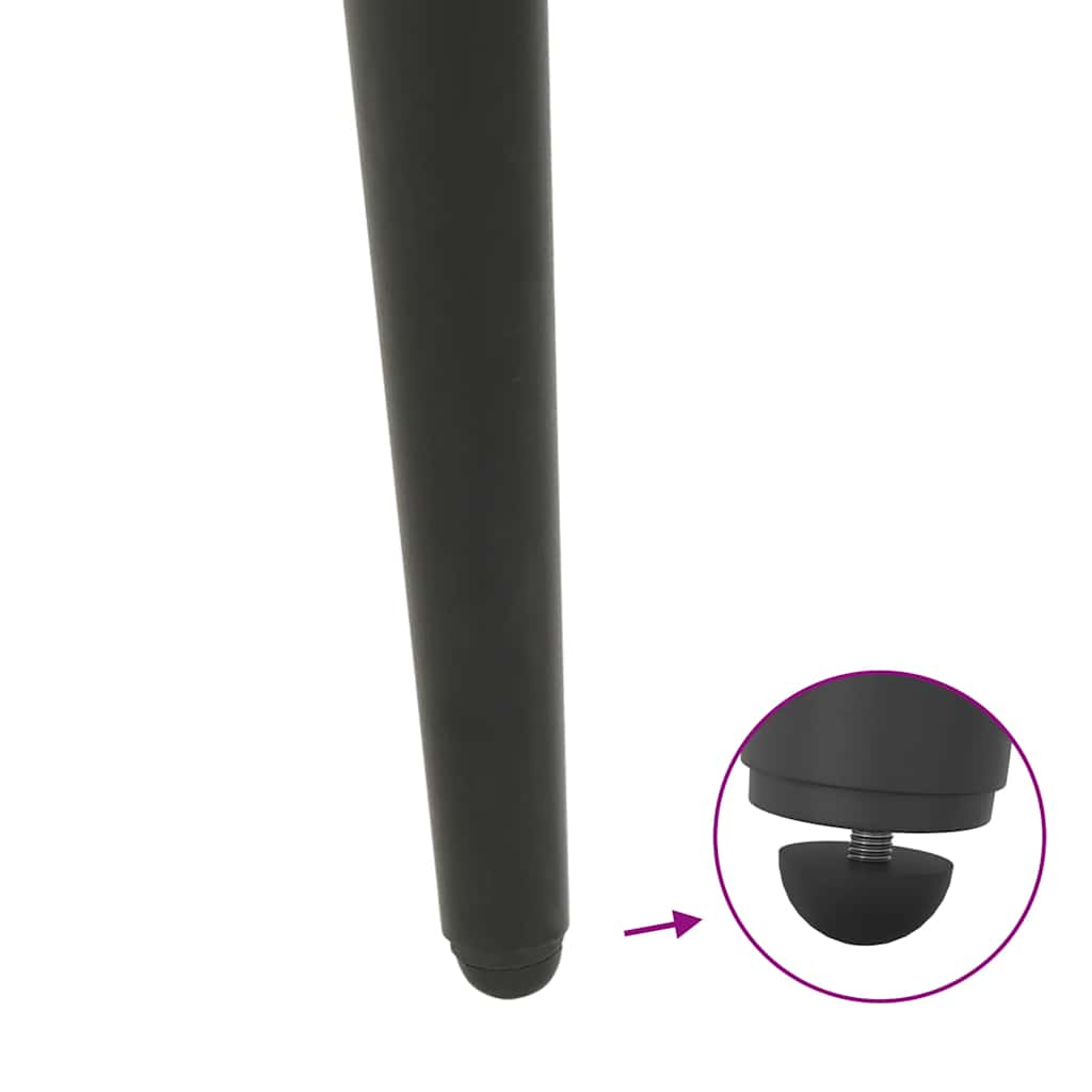 Gambe per Tavolino da Caffè Forma Conica 4 pz Antracite 30-31cm