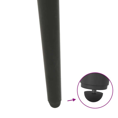 Gambe per Tavolino da Caffè Forma Conica 4 pz Antracite 30-31cm