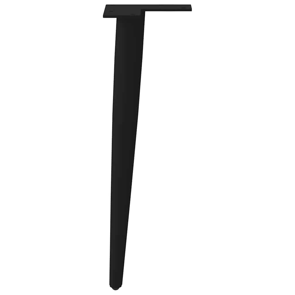 Gambe per Tavolino da Caffè Forma Conica 4 pz Nere 42-43 cm