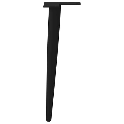 Gambe per Tavolino da Caffè Forma Conica 4 pz Nere 42-43 cm