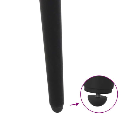 Gambe per Tavolino da Caffè Forma Conica 4 pz Nere 42-43 cm