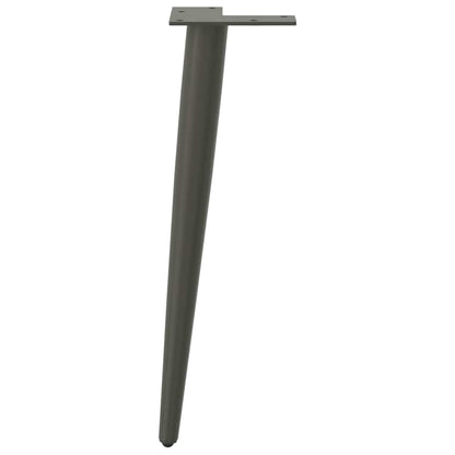 Gambe per Tavolino da Caffè Forma Conica 4 pz Antracite 42-43 cm Acciaio - homemem39