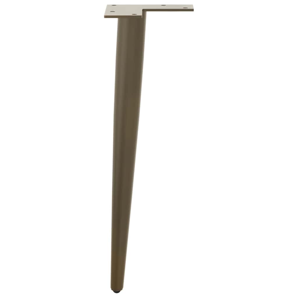 Gambe per Tavolino da Caffè Forma Conica 4 pz Acciaio Naturale 42-43 cm Acciaio - homemem39