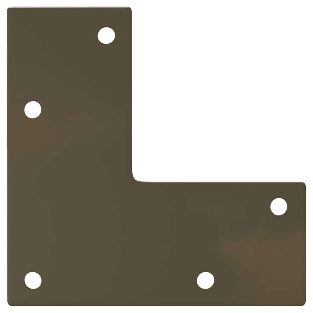 Gambe per Tavolino da Caffè Forma Conica 4 pz Acciaio Naturale 42-43 cm Acciaio - homemem39