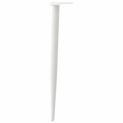 Gambe per Tavolo Consolle Forma Conica 4 pz Bianche 72-73 cm