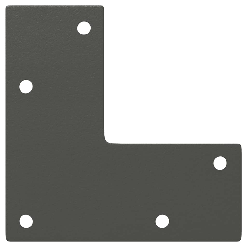 Gambe per Tavolo Consolle Forma Conica 4 pz Antracite 72-73 cm